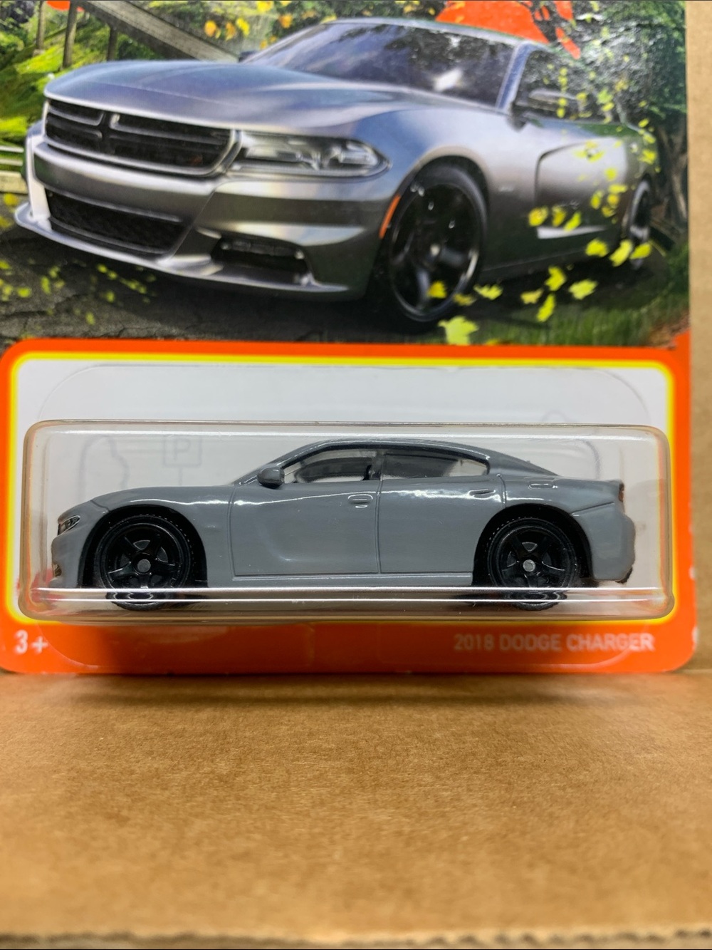 Matchbox Gray 2018 Dodge Charger Toy Car
